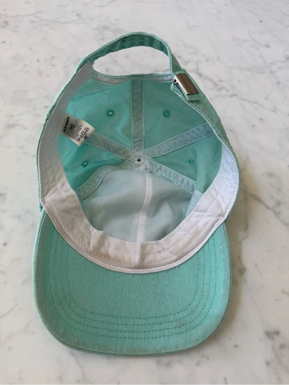 Old Navy Kids Mint Green Cotton Baseball Cap Adjustable OS